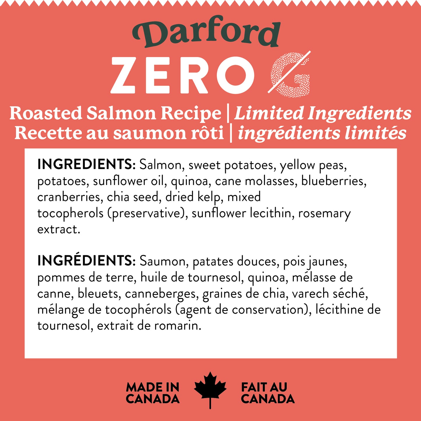 Zero/G Roasted Salmon Dog Treats