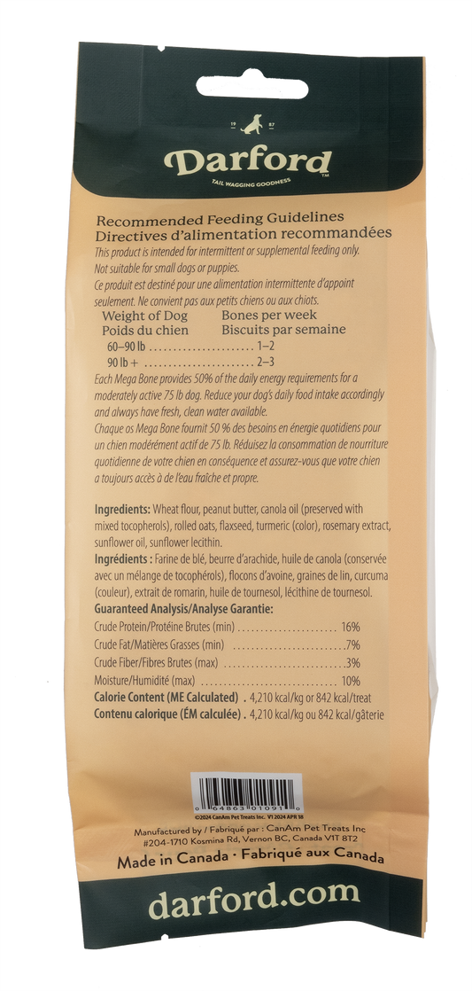 Mega Bones P'Nut Dog Treat