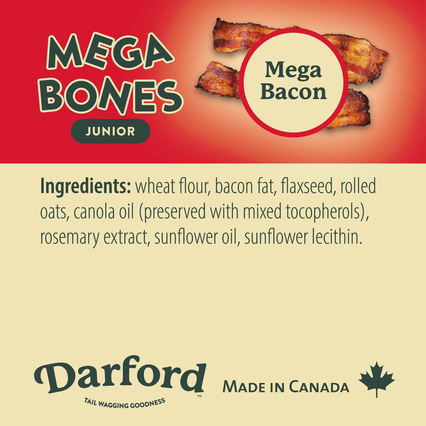 Mega Bones Bacon Flavor Dog Treat