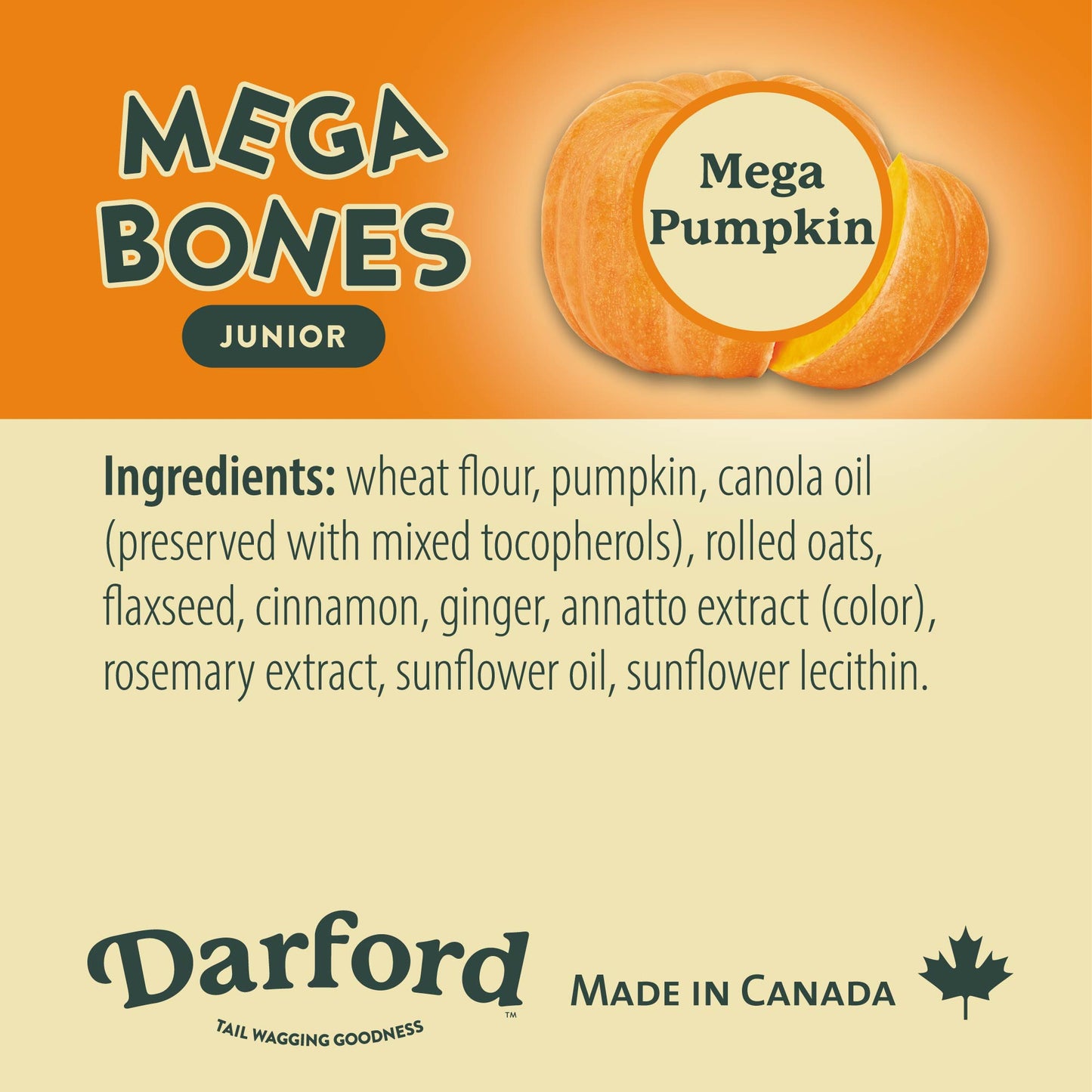 Mega Bones Pumpkin Dog Treat