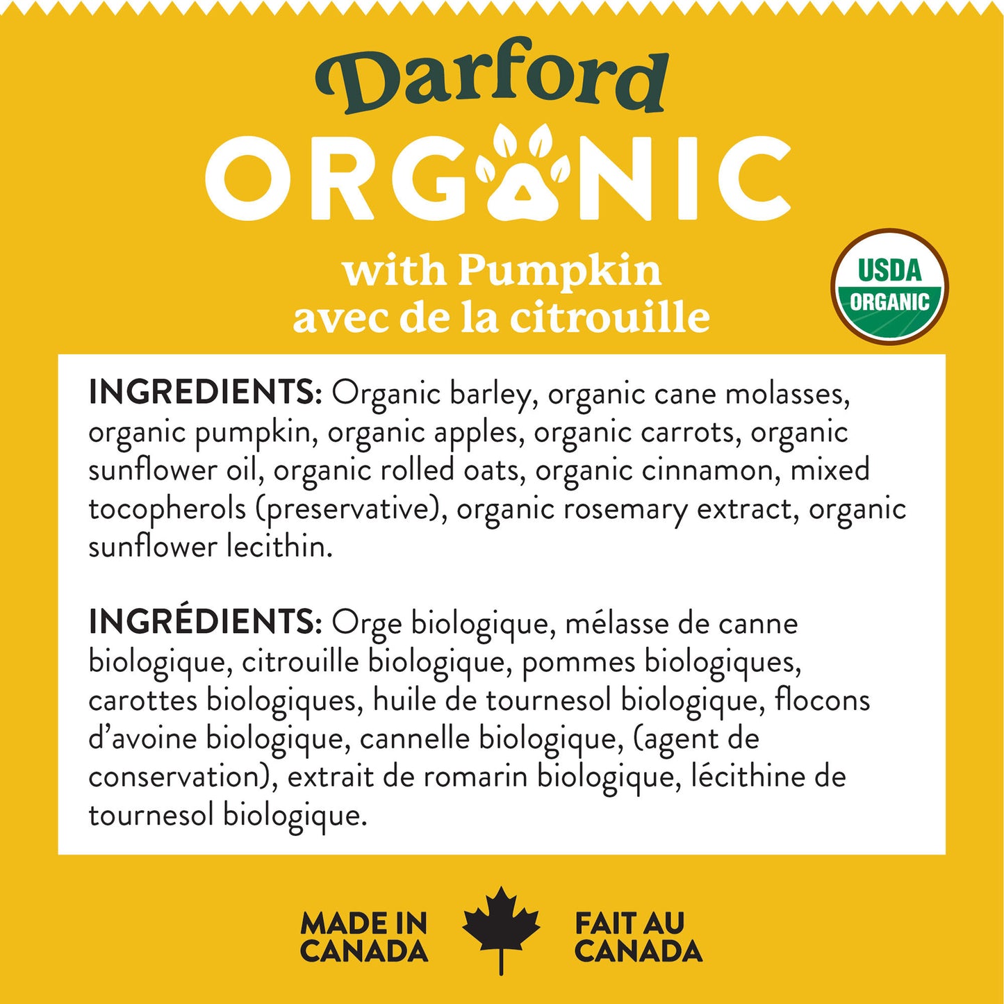 Organic Pumpkin Dog Treats