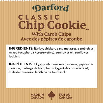 Classic Chip Cookie Dog Treats with Carob Chips