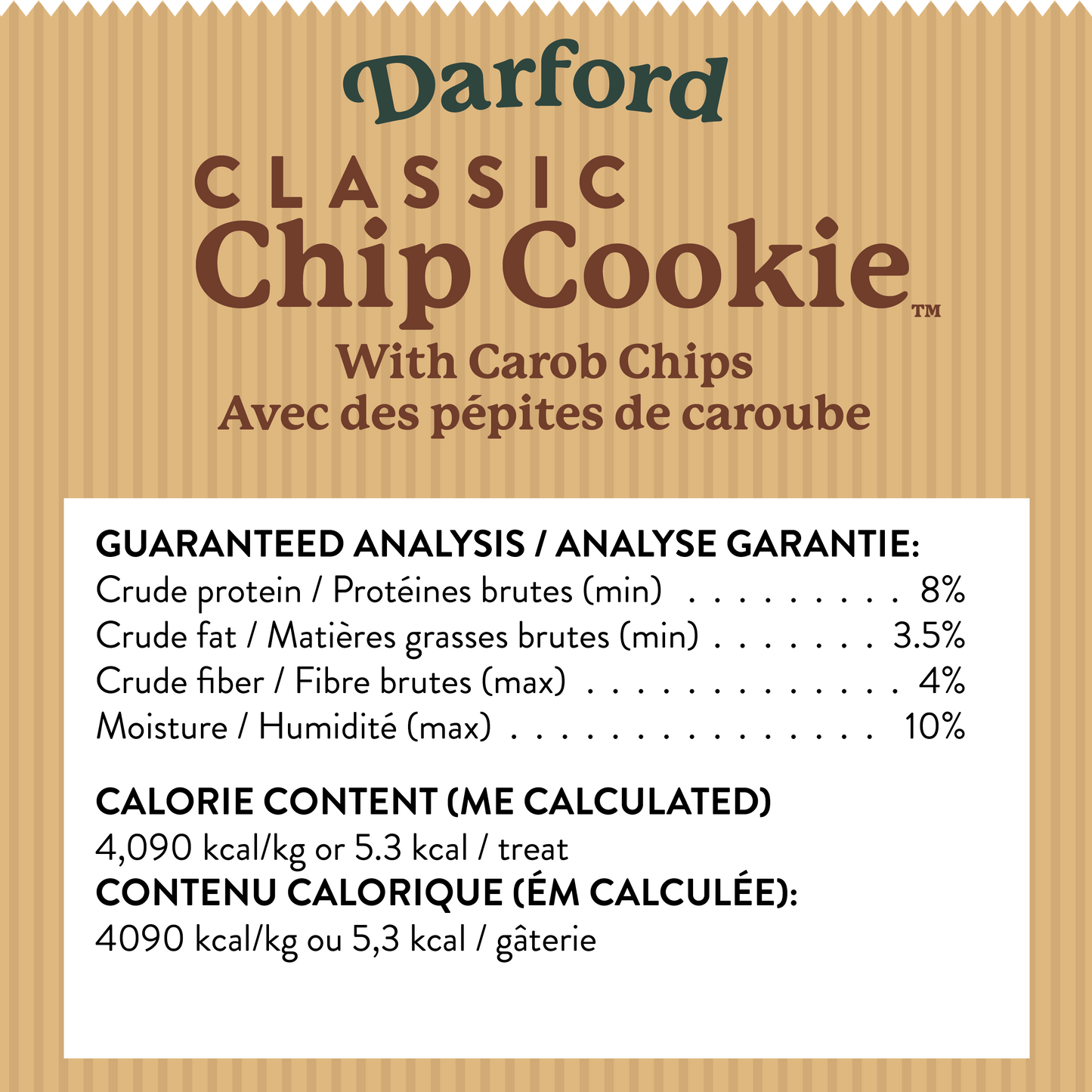 Classic Chip Cookie Dog Treats with Carob Chips