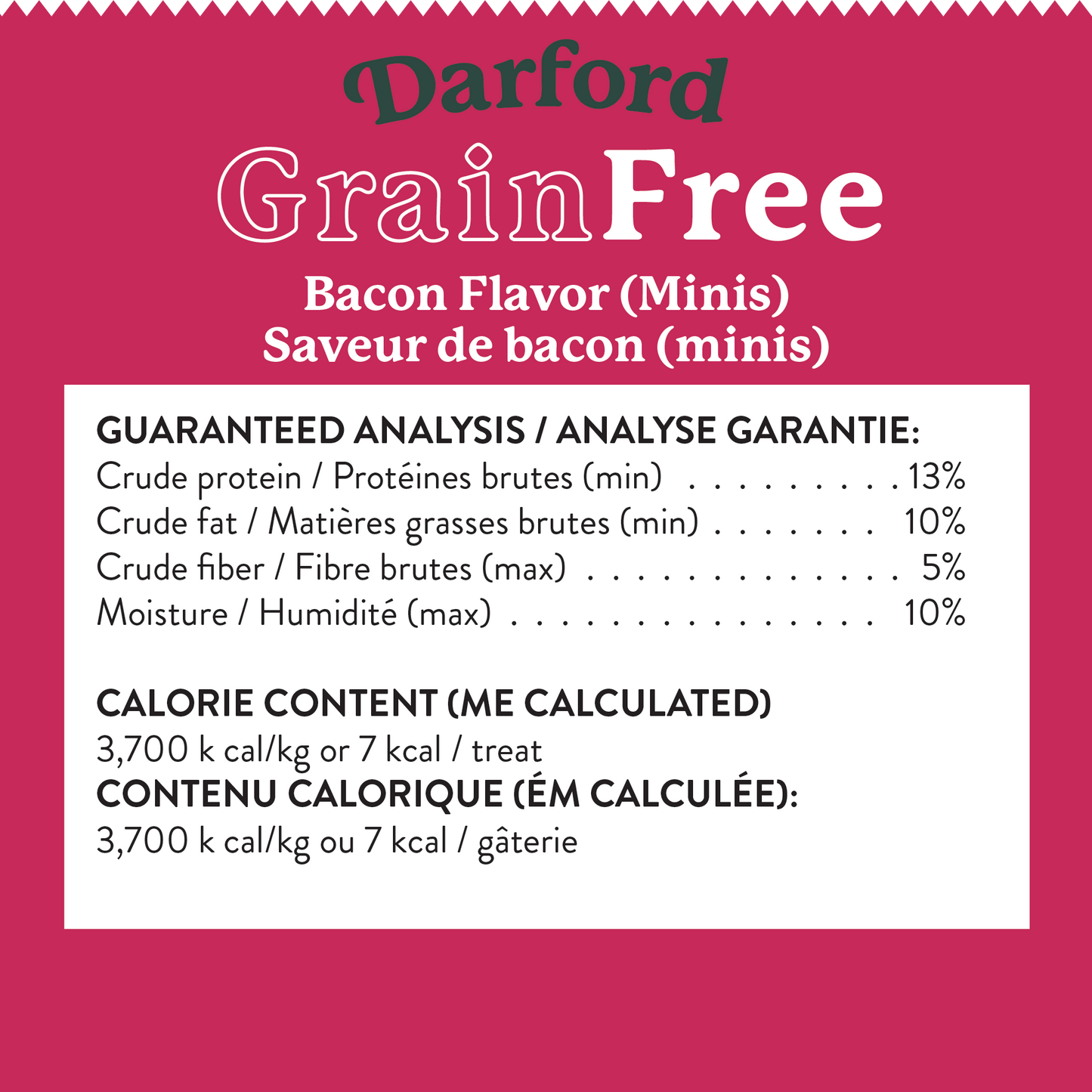 Grain Free Bacon Flavor Mini Dog Treats