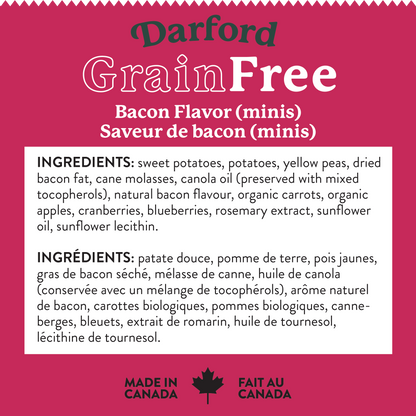 Grain Free Bacon Flavor Mini Dog Treats