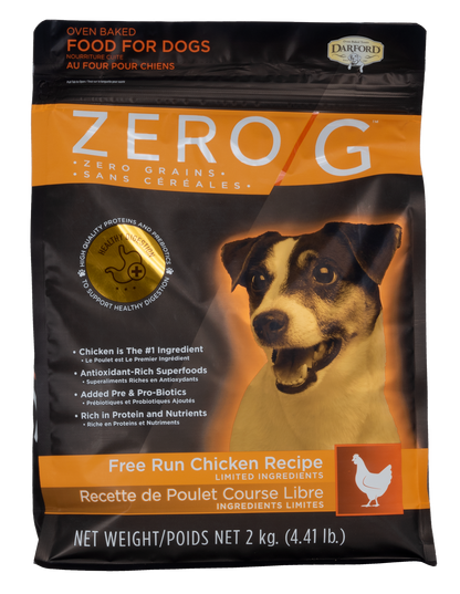 Zero/G Dog Food Free Run Chicken Recipe