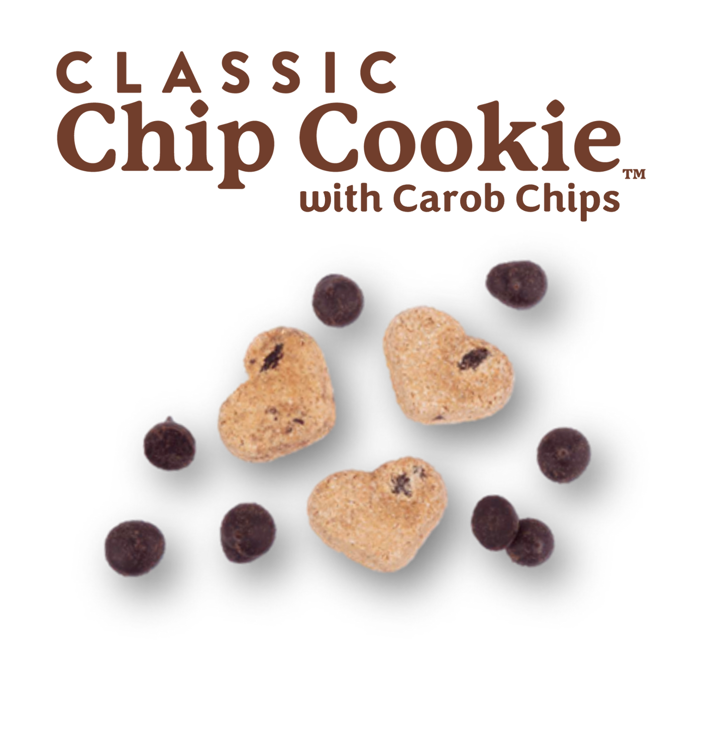 Classic Chip Cookie Dog Treats with Carob Chips