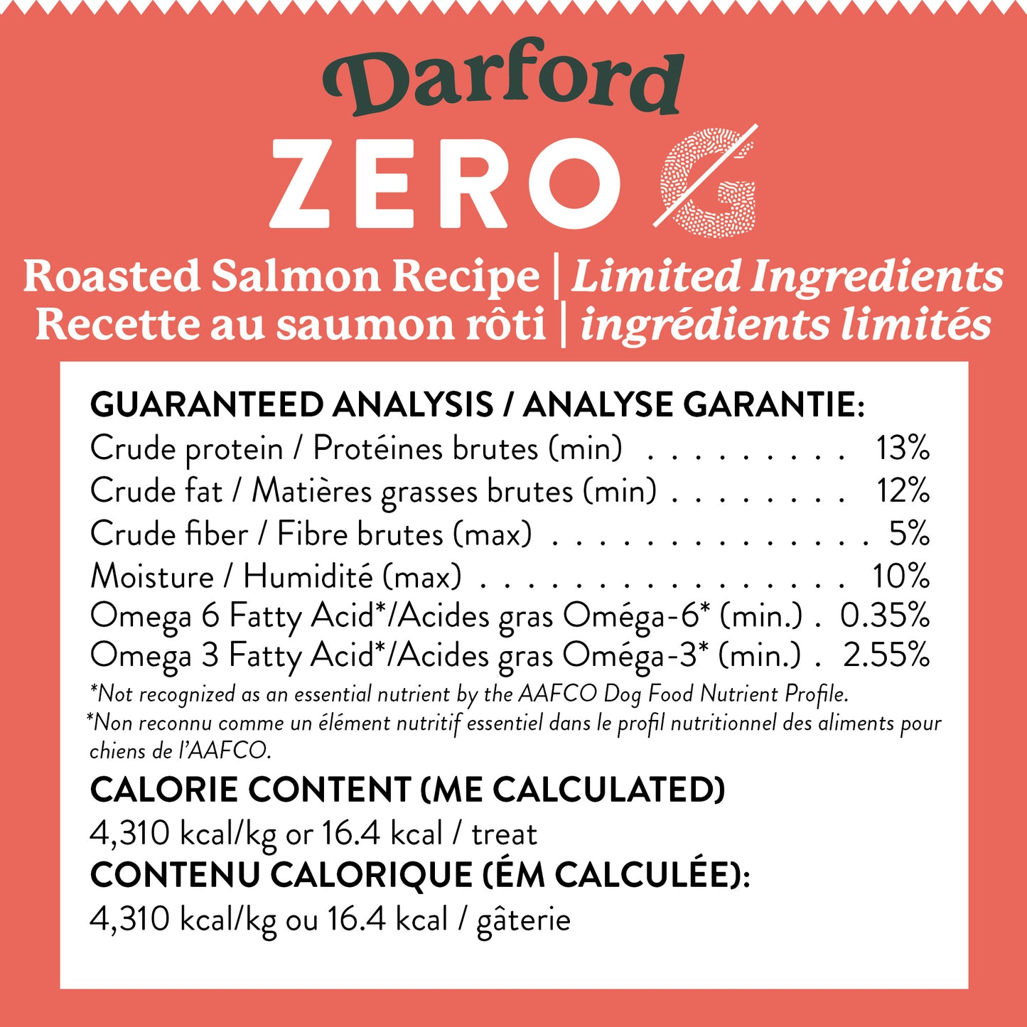 Zero/G Roasted Salmon Dog Treats