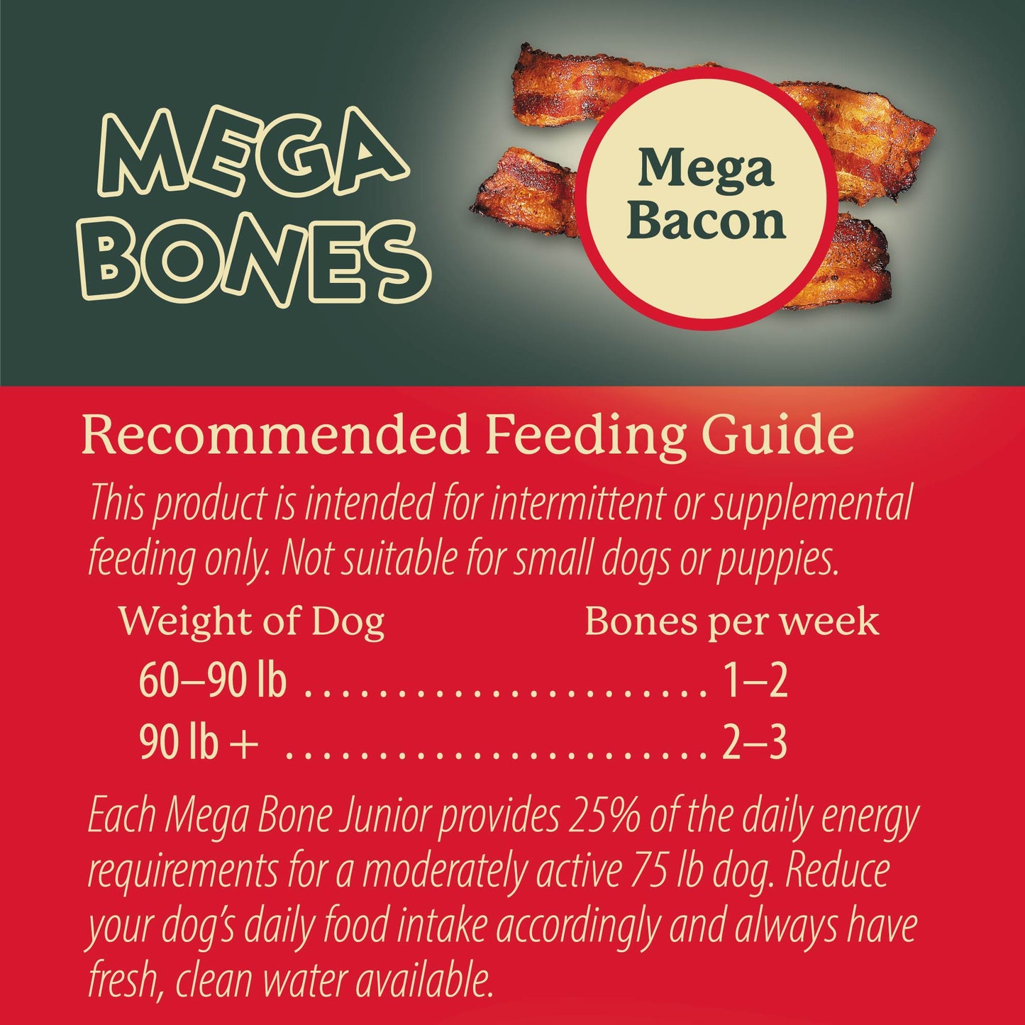 Mega Bones Bacon Flavor Dog Treat