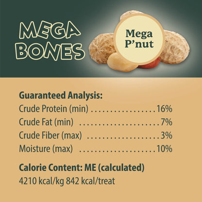 Mega Bones P'Nut Dog Treat