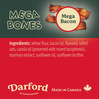 Mega Bones Bacon Flavor Dog Treat