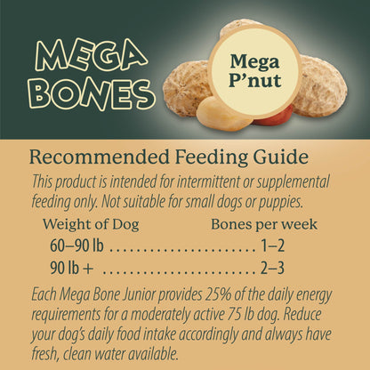 Mega Bones P'Nut Dog Treat