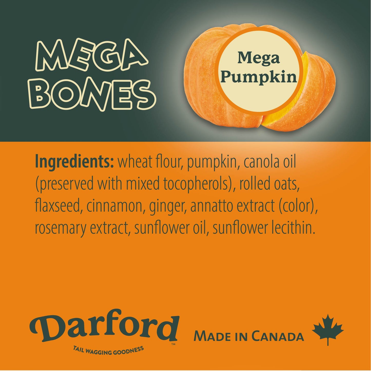 Mega Bones Pumpkin Dog Treat