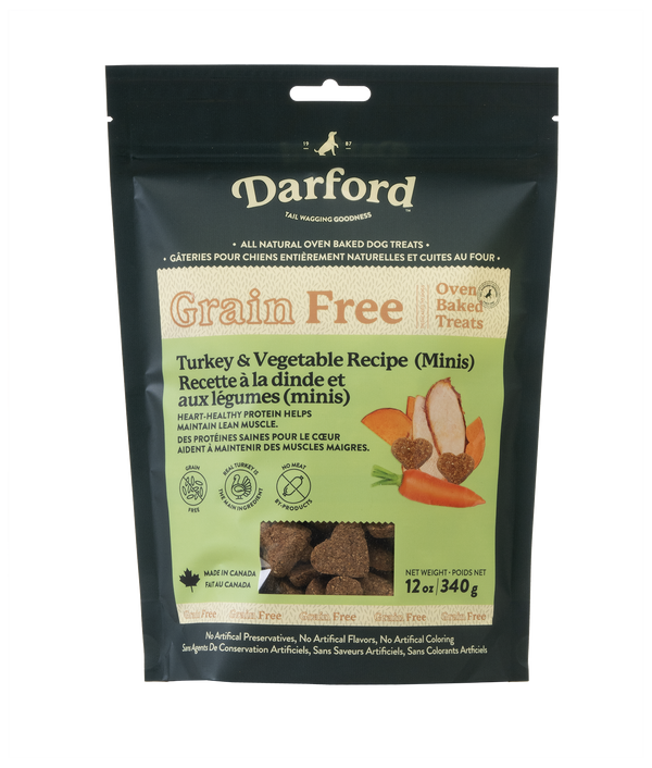 Grain Free Turkey & Vegetable Recipe Mini Dog Treats