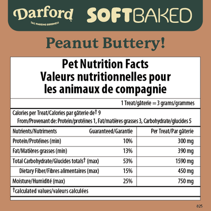 Soft Baked Peanut Buttery Dog Treat