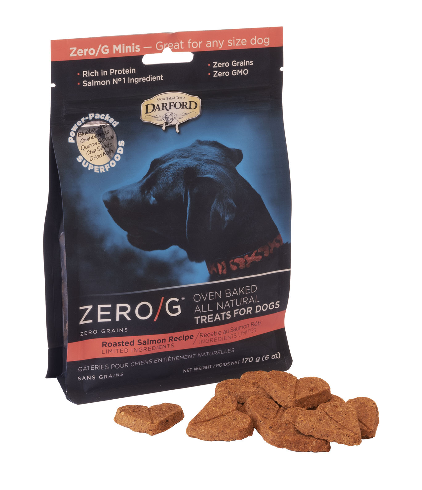 Zero/G Roasted Salmon Dog Treats