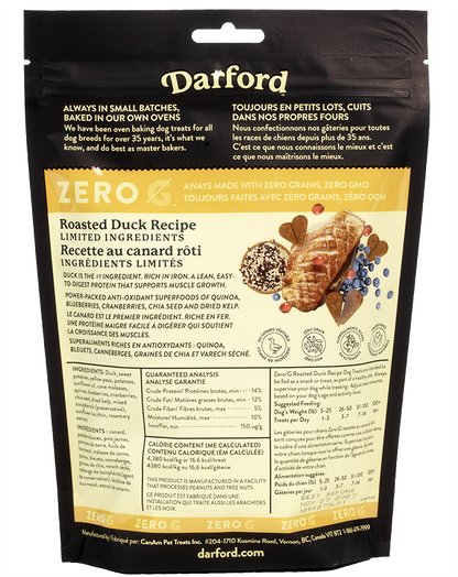 Zero/G Roasted Duck Dog Treats